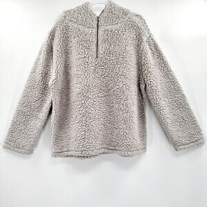 Forgotten Grace Wubby Light Gray Pullover Cozy Hoodie Sweater Women's Size XL